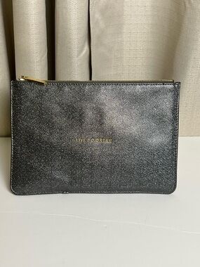 KATIE LOXTON Sparkle/Metallic “Live To Dream” Zippered Pouch